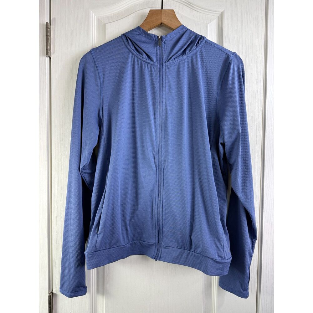GERRY Women's Blue Lightweight Activewear Full Zip Jacket Size XL